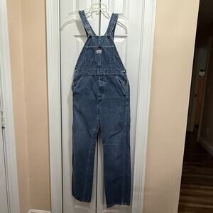 Oshkosh B’Gosh denim vest back overalls unisex adult size, see measurements.